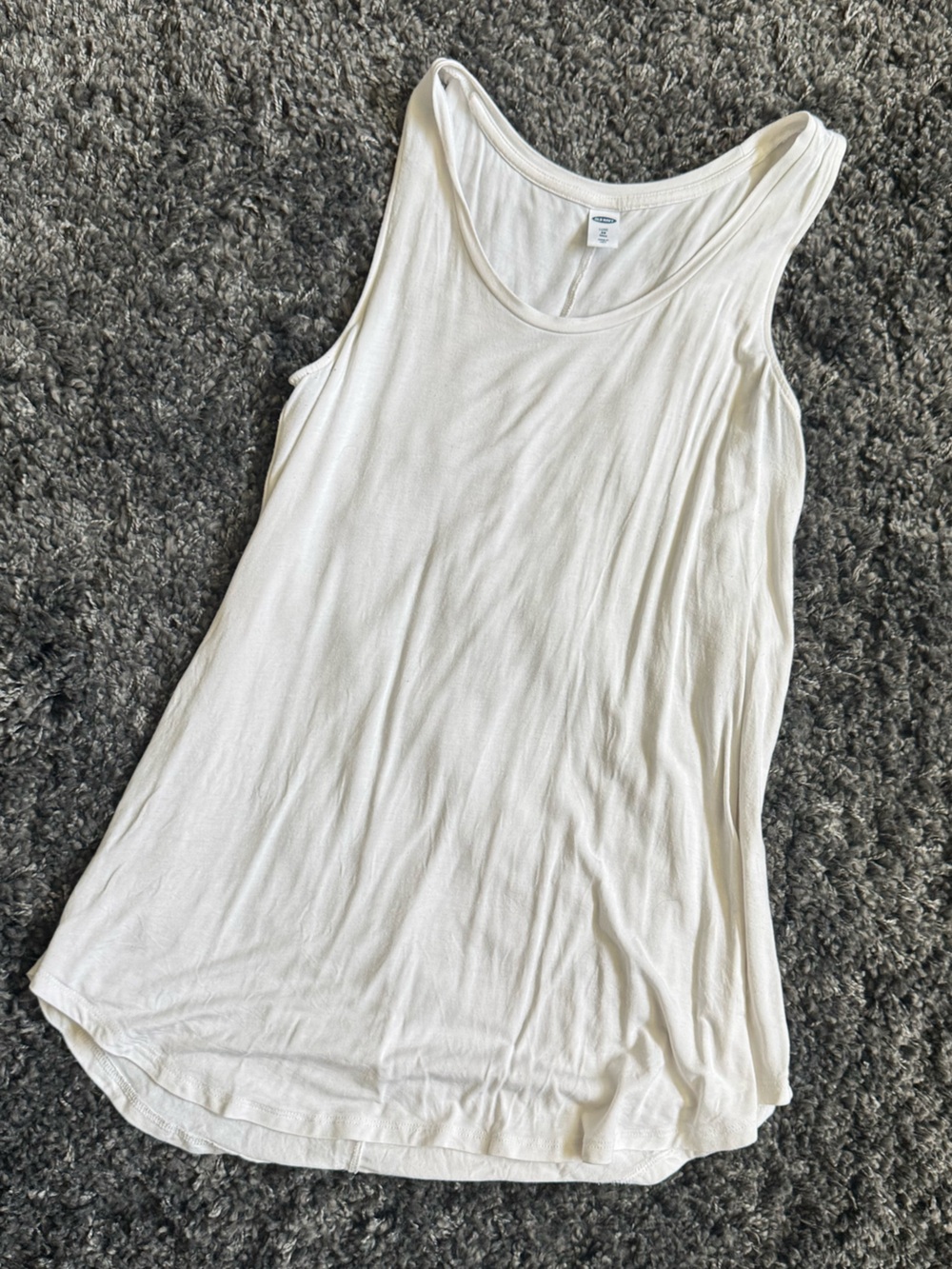 Old Navy Luxe Tank Top, White/Cream -Size XS Tall